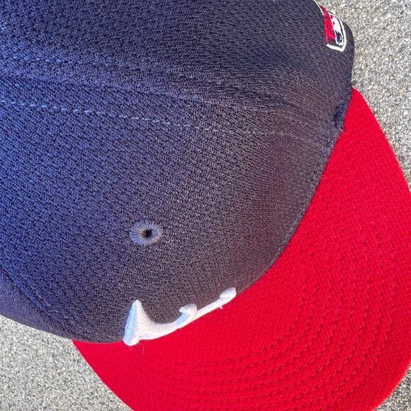 OC SPORTS Atlanta Braves Baseball Hat Men's One Size Mesh Blue Red MLB Cap - Picture 5 of 6